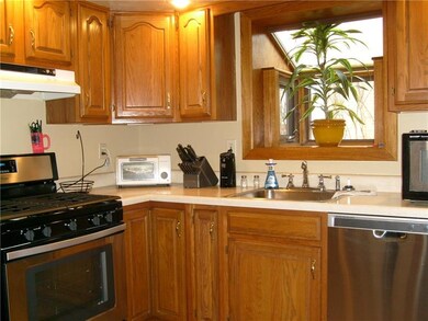Kitchen with all new stainless appliances.