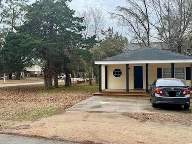 Exterior space with covered porch