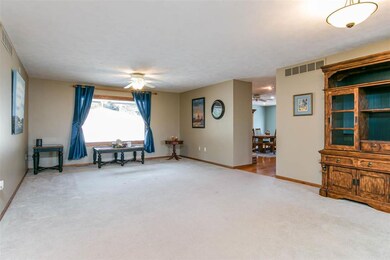 First Floor Living Room facing West
