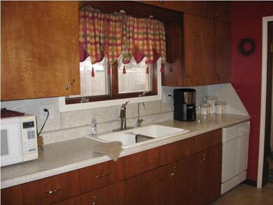 The kitchen offers tremendous cabinet space!