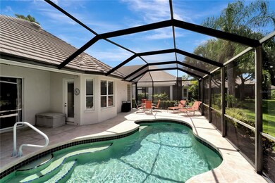 Pool with large lanai