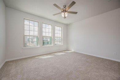 Spare room featuring light colored carpet and ceil