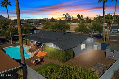 Dusk Backyard view