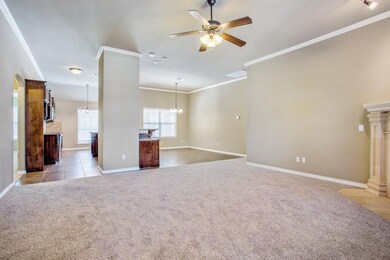 View of open concept kitchen, living room and dini