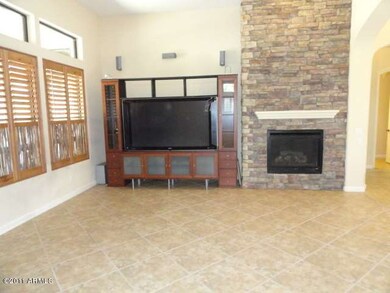 Great room showing Stone Fireplace