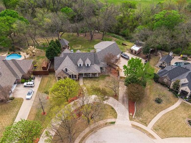 Arial of the property featuring the cul-de-sac, th