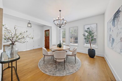 Dining Room has oversized windows overlooking the