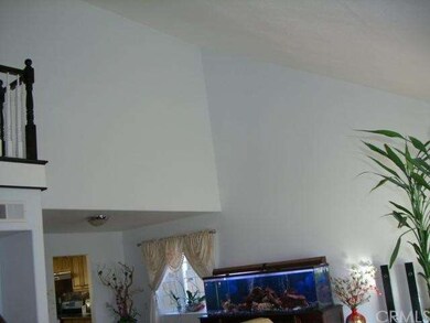 Vaulted ceiling living room