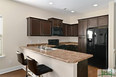 Breakfast bar in the kitchen