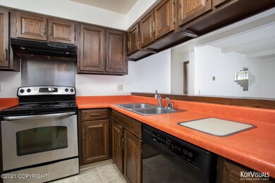 Kitchen with Wood Cabinets