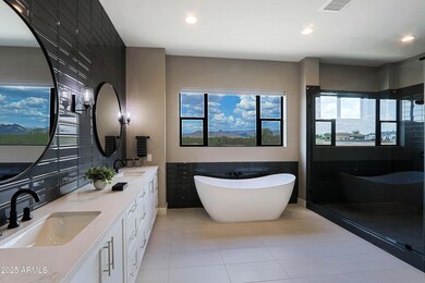 Master bath double vanity
