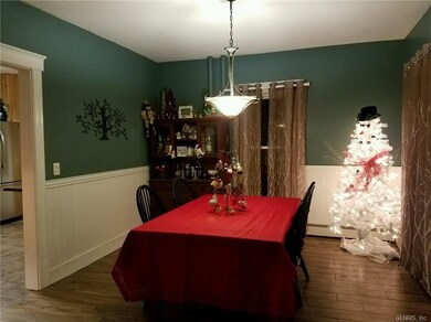 Dining room with new ceramic tile flooring