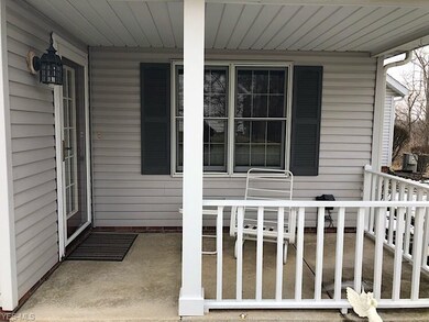 The covered front porch for just sitting out and e