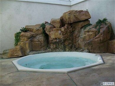 Spa and waterfall in atrium