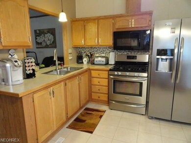 This kitchen has lots of cabinets space great for 