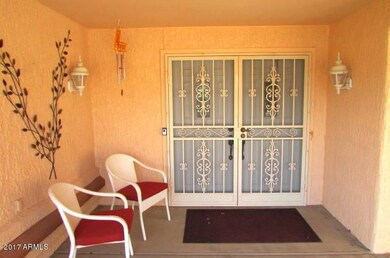 Double door entry with security screen d