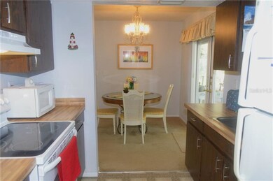 Kitchen with view to dining area