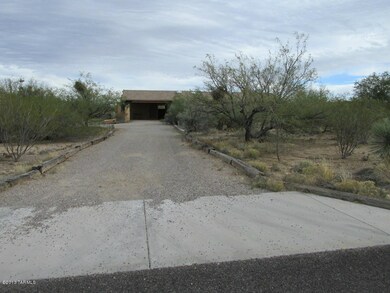 Long Driveway to Carport