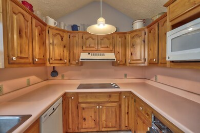 There is plenty of counter space and ample storage.