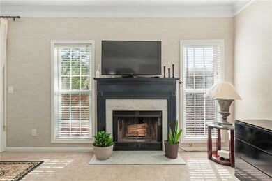 Interior details with carpet flooring, a high end 