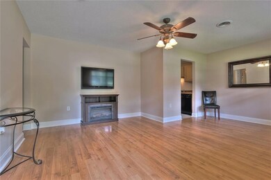 Gas fireplace...