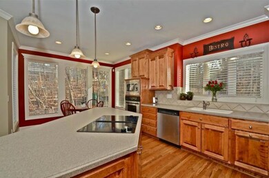 Plenty of workspace in this gathering area of the 