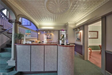 Reception area in foyer.