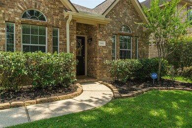 Lush landscaping at the entryway