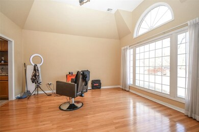 Spacious and sunny dining room area.