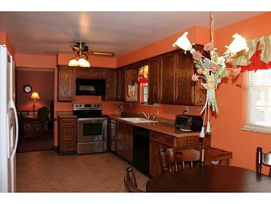Kitchen. The eat-in kitchen offers ample counter s