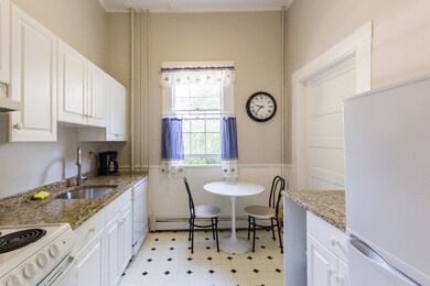 Newly renovated galley kitchen off the dining room.
