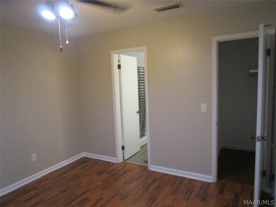 Master bedroom to bath and walk-in closet