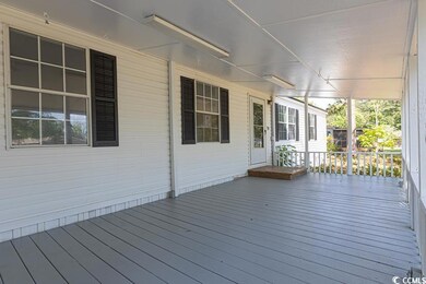 View of wooden porch