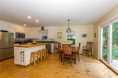 Open kitchen and dining area.