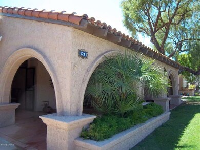 Entrance to patio