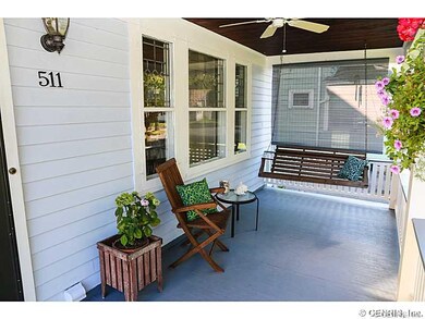 Porch - Open. Fantastic Front Porch with ceiling f