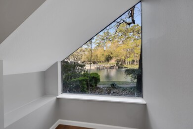 Window in a living room, offering a serene view of