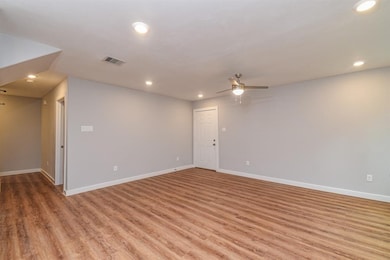 Open living room and kitchen