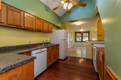 Kitchen with skylights