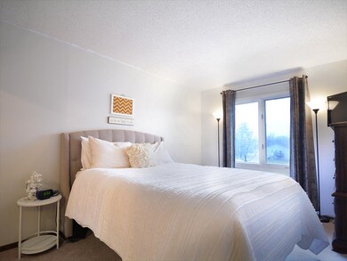 Master bedroom with large walk-in closet