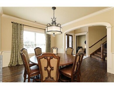 Dining Room. Elegant Dining Room has solid wood wa