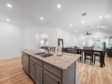 A view worth lingering over—this expansive kitchen