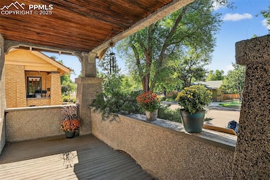 Covered front porch.