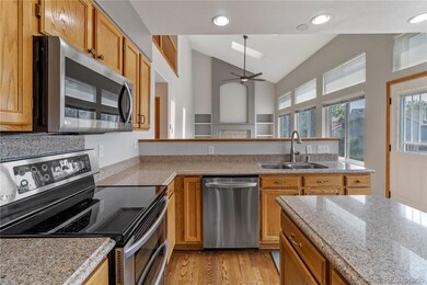 Kitchen overlooking large main floor family room!