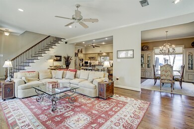 The home was remodeled and re-designed to provide open concept living. Light flows from all directions through the home.