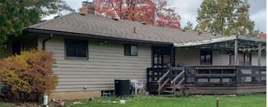 covered patio overlooking yard