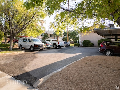 View of uncovered parking lot