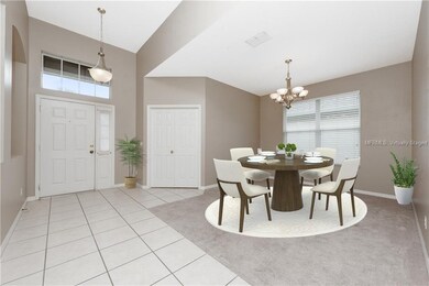 FOYER, double doors leading to OFFICE SPACE, and D