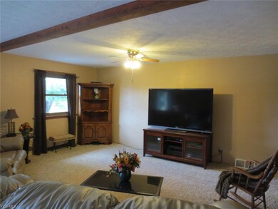 Family room open to the kitchen