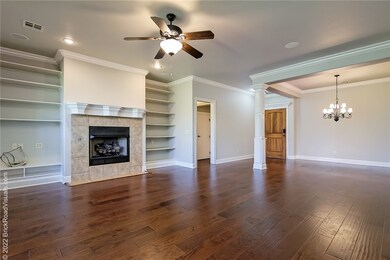 Living and dining areas